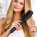 Escova Alisadora 5 em 1 | Alisa, Seca, Hidrata, Modela e Anti-Frizz | Bivolt