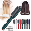 Escova Alisadora 5 em 1 | Alisa, Seca, Hidrata, Modela e Anti-Frizz | Bivolt